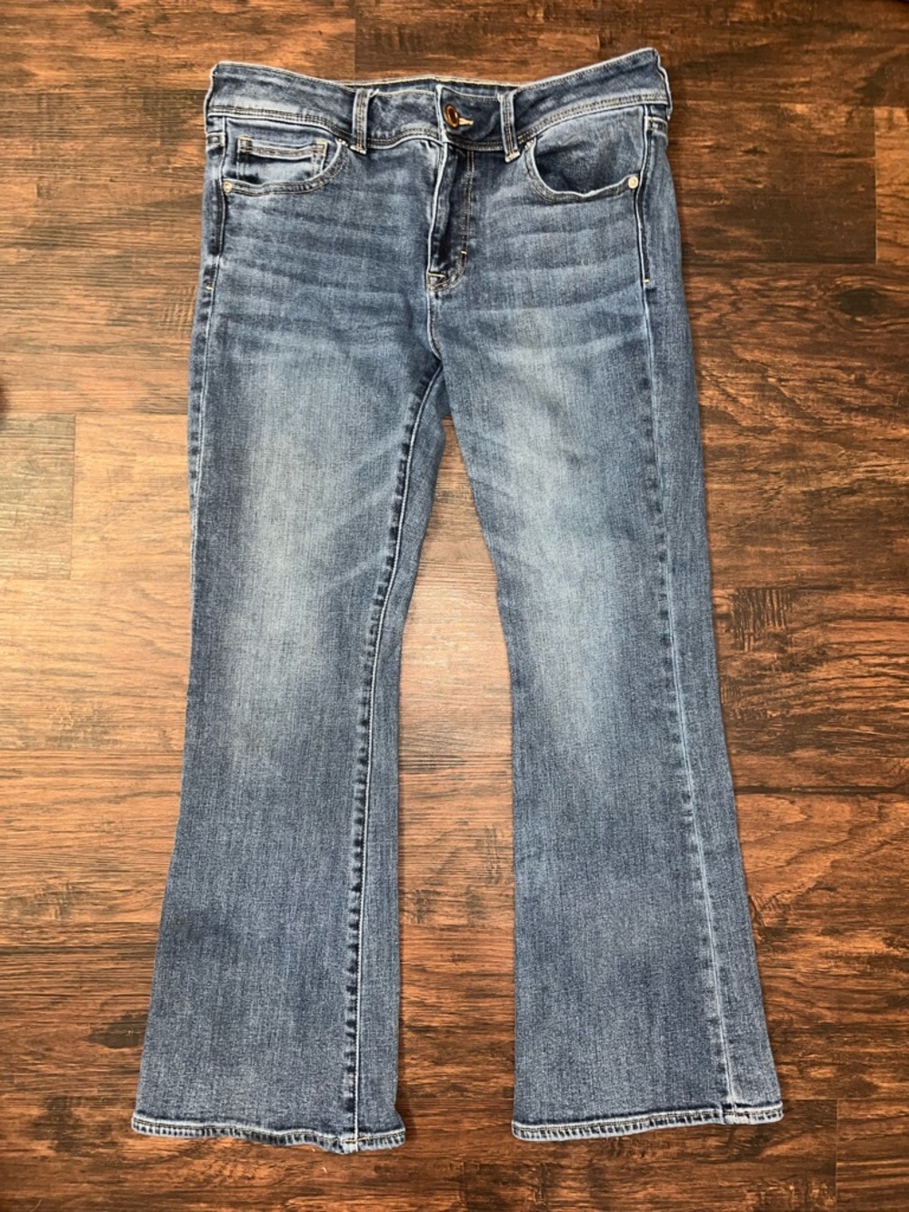 American Eagle Kick Boot Jeans size 12 short super stretch